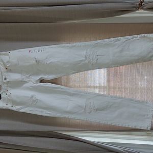 Men White Levi's Jeans 32x34 Slim